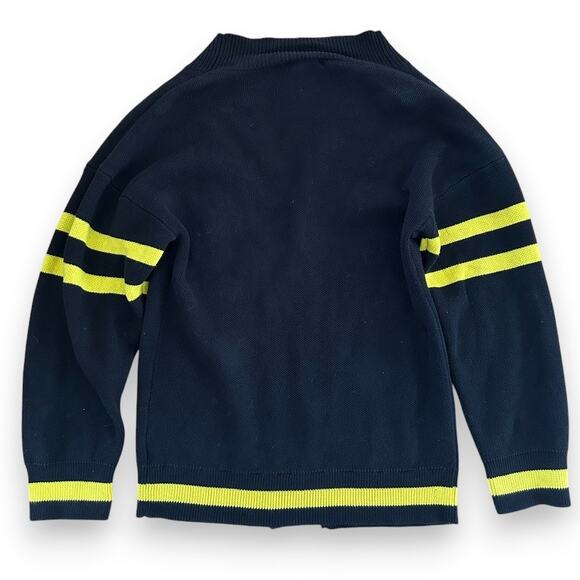 Cardigan Utah Jazz Letterman Sweater by Keiser Clark Men's 2XL Yellow & Black - Picture 10 of 10